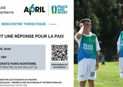 Table ronde Le sport une réponse pour la paix à l’Université Paris Nanterre