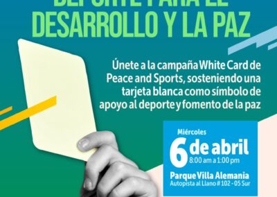 Las instituciones locales colombianas se movilizan para el 6 de abril