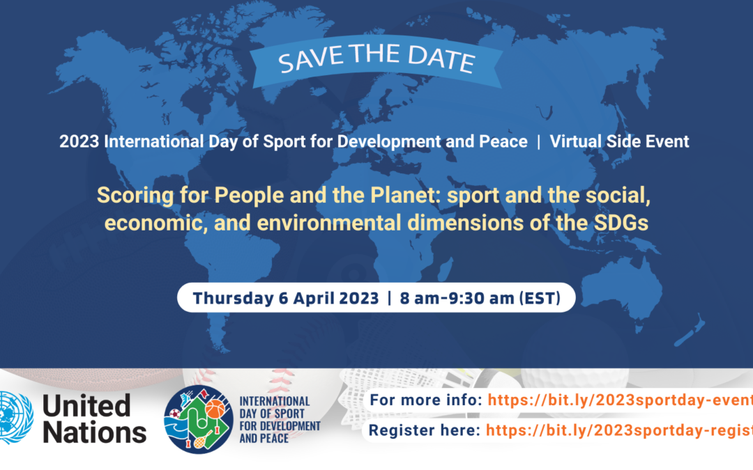 Joël Bouzou participera à la conférence : « Scoring for People and the Planet : sport and the social, economic, and environmental dimensions of the SDGs » organisée par le Département des affaires économiques et sociales des Nations Unies (UN DESA)