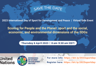 Joël Bouzou participera à la conférence : « Scoring for People and the Planet : sport and the social, economic, and environmental dimensions of the SDGs » organisée par le Département des affaires économiques et sociales des Nations Unies (UN DESA)